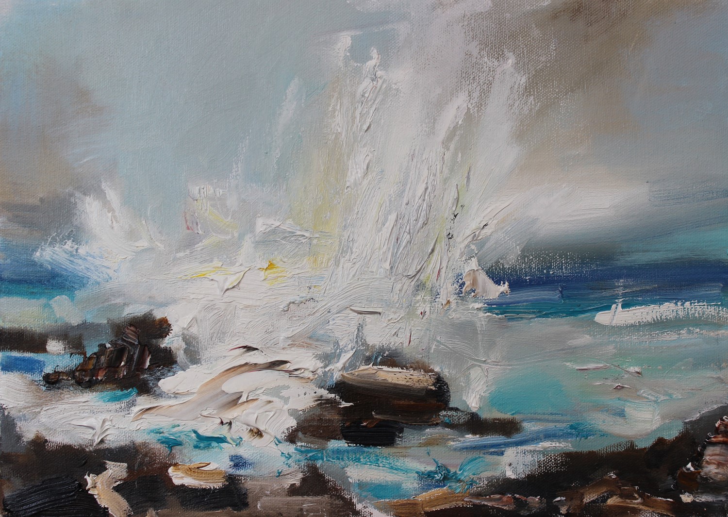 'Waves Crashing Ashore' by artist Rosanne Barr